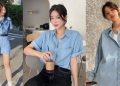 Kiểu áo sơ mi tôn da cứ mặc lên là trẻ thêm vài tuổi