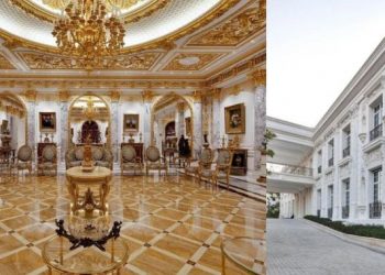 Cận cảnh bên trong căn biệt thự giá 4.800 tỷ đồng đắt nhất ở ‘thành phố vàng’ Dubai: Nội thất dát vàng lá, đá cẩm thạch sáng lung linh