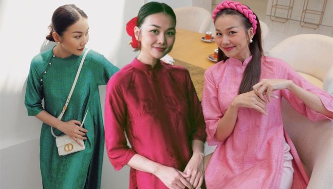 Ngắm BST áo dài trơn màu của Thanh Hằng: Toàn mẫu hack dáng nịnh da, dành cho chị em tuổi 30+