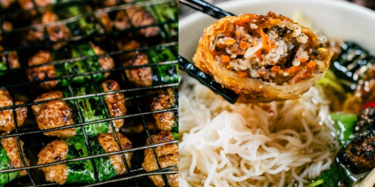 Quán bún chả “Ông bà già” bán 3 đời ở Hà Nội, nổi tiếng nhờ những miếng chả băm cuốn lá mùi tàu đặc biệt hiếm nơi có